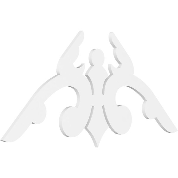 Ekena Millwork Pitch Milton Architectural Grade PVC Gable Pediment, 60"W x 30"H x 1"P (12/12) GPP060X030X100MIL - main